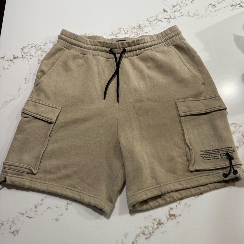 H&M Beige Cargo Shorts for Men